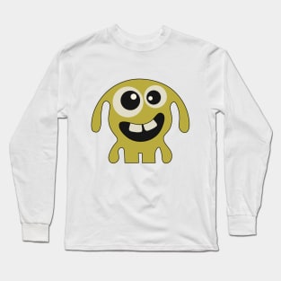 Funny cartoon colorful monster Long Sleeve T-Shirt